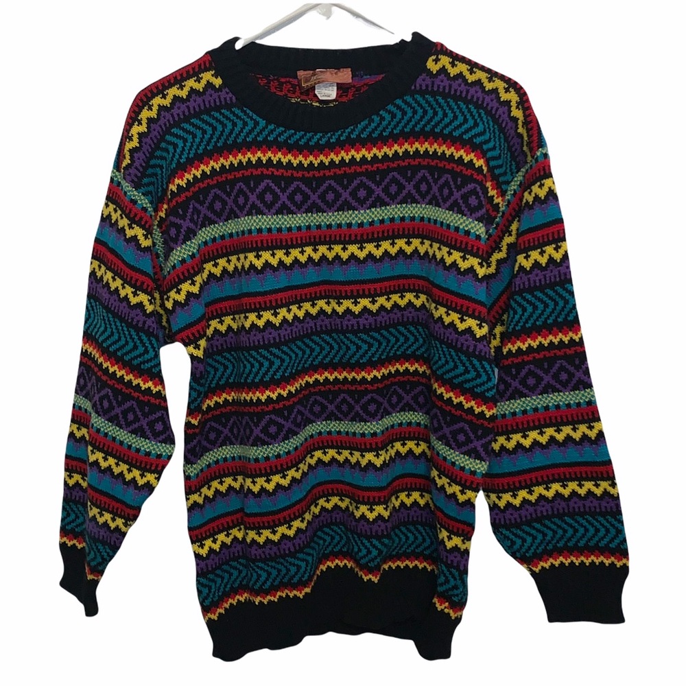 Vintage Worthington Essentials Multicolored Women’s Sweater Size Large